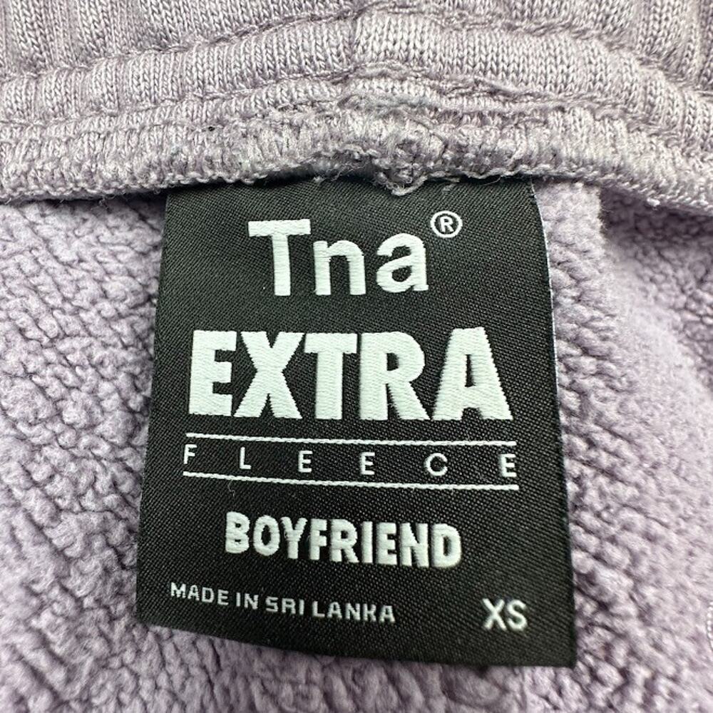 Tna Extra Fleece Sweatpants Womens Extra Small Purple Boyfriend Comfort Lounge - Picture 7 of 14